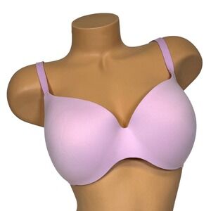 Victoria's Secret 38D Lilac Incredible Seamless Logo Push Up Demi Bra Smooth